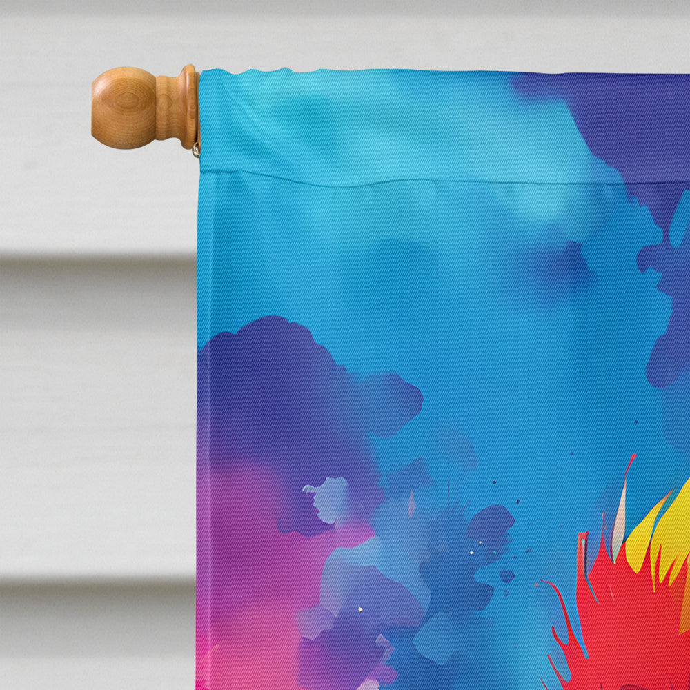 Hippie Animal Parrot House Flag