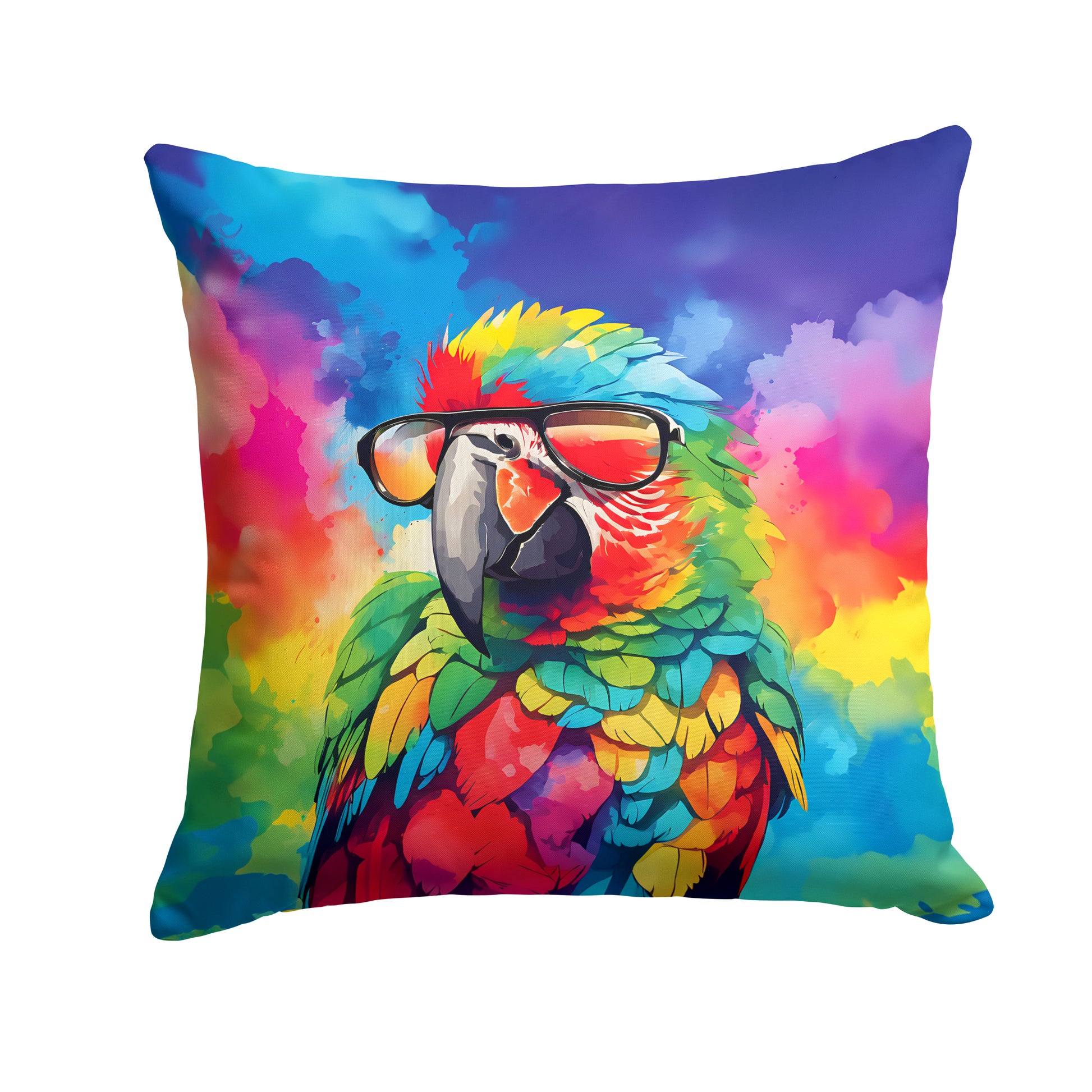 Buy this Hippie Animal Parrot Throw Pillow