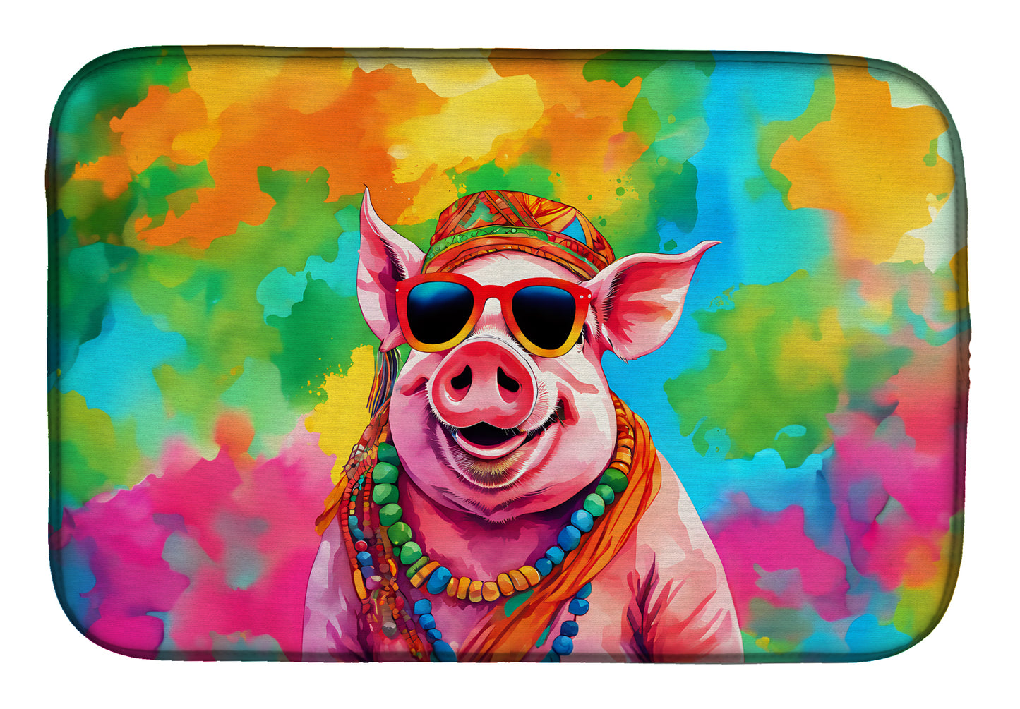 Buy this Hippie Animal Pig Dish Drying Mat