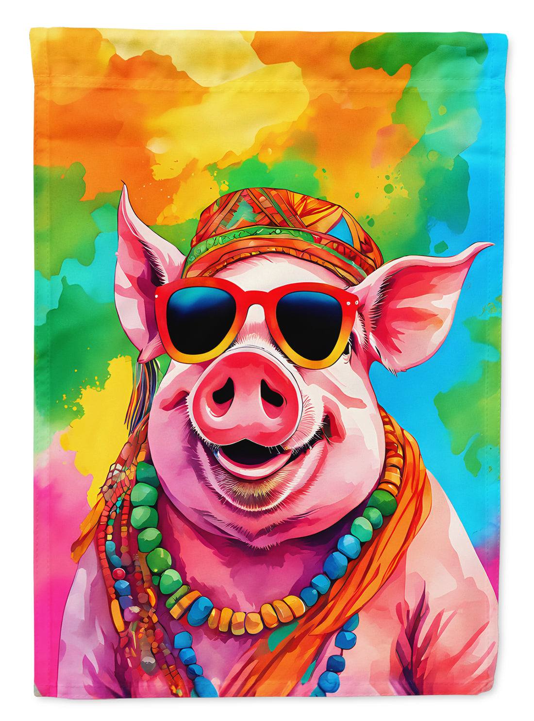 Buy this Hippie Animal Pig Garden Flag