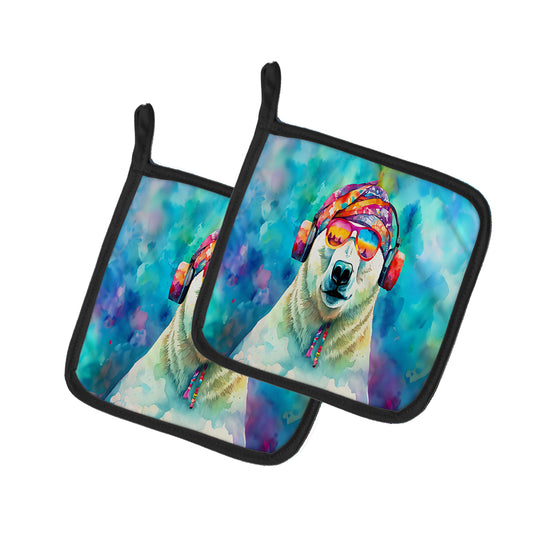 Buy this Hippie Animal Polar Bear Pair of Pot Holders