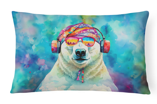 Buy this Hippie Animal Polar Bear Throw Pillow