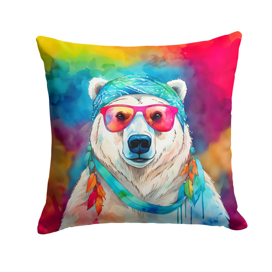 Buy this Hippie Animal Polar Bear Throw Pillow