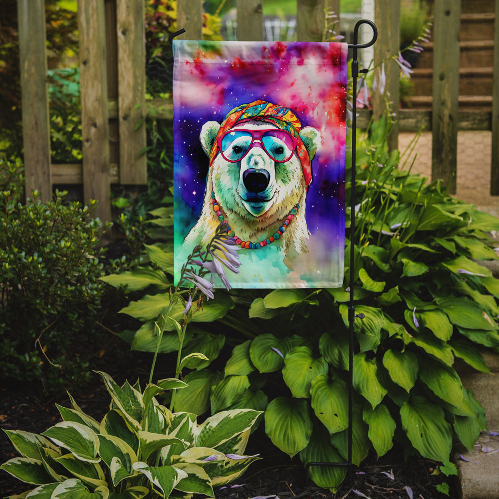 Hippie Animal Polar Bear Garden Flag