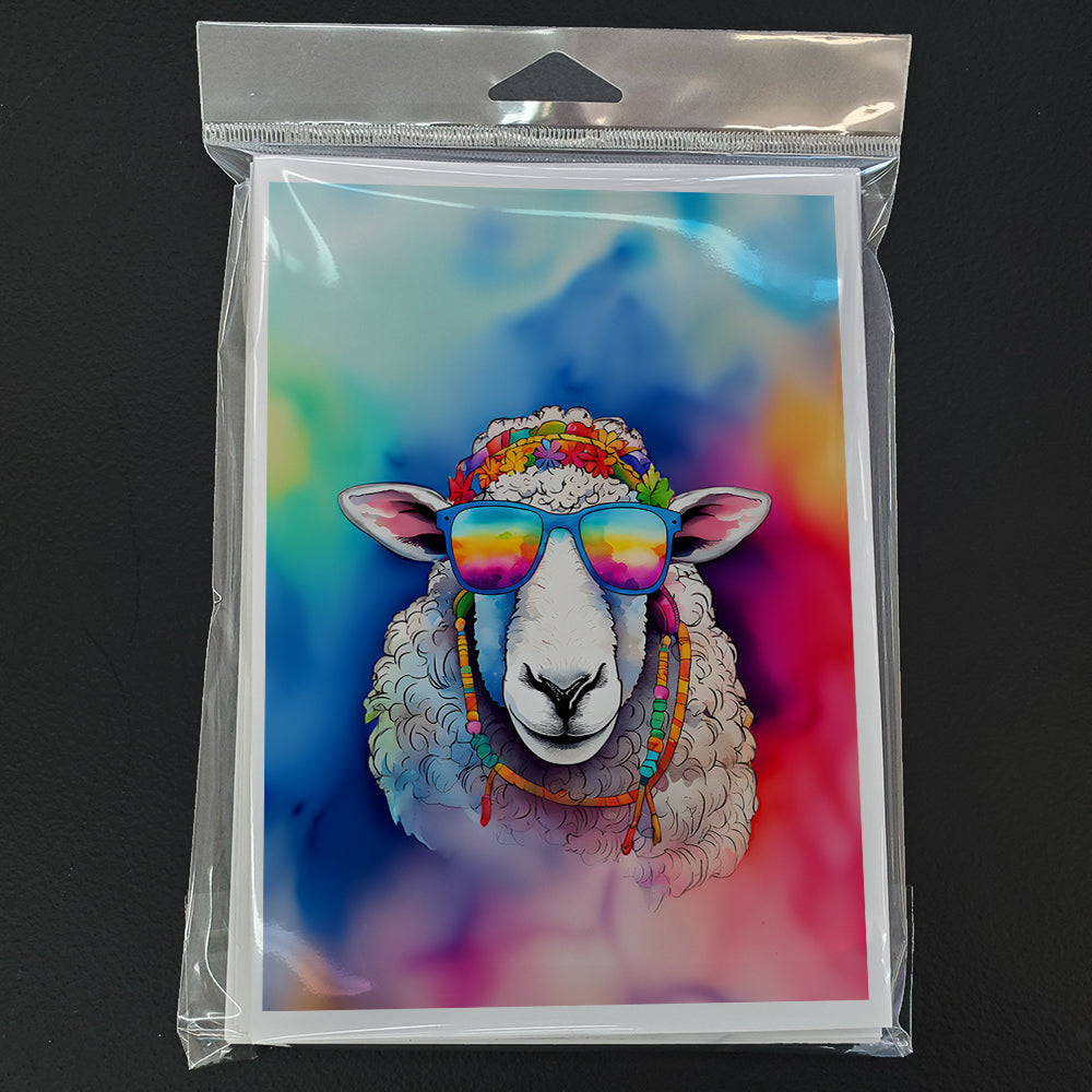 Hippie Animal Sheep Greeting Cards Pack of 8