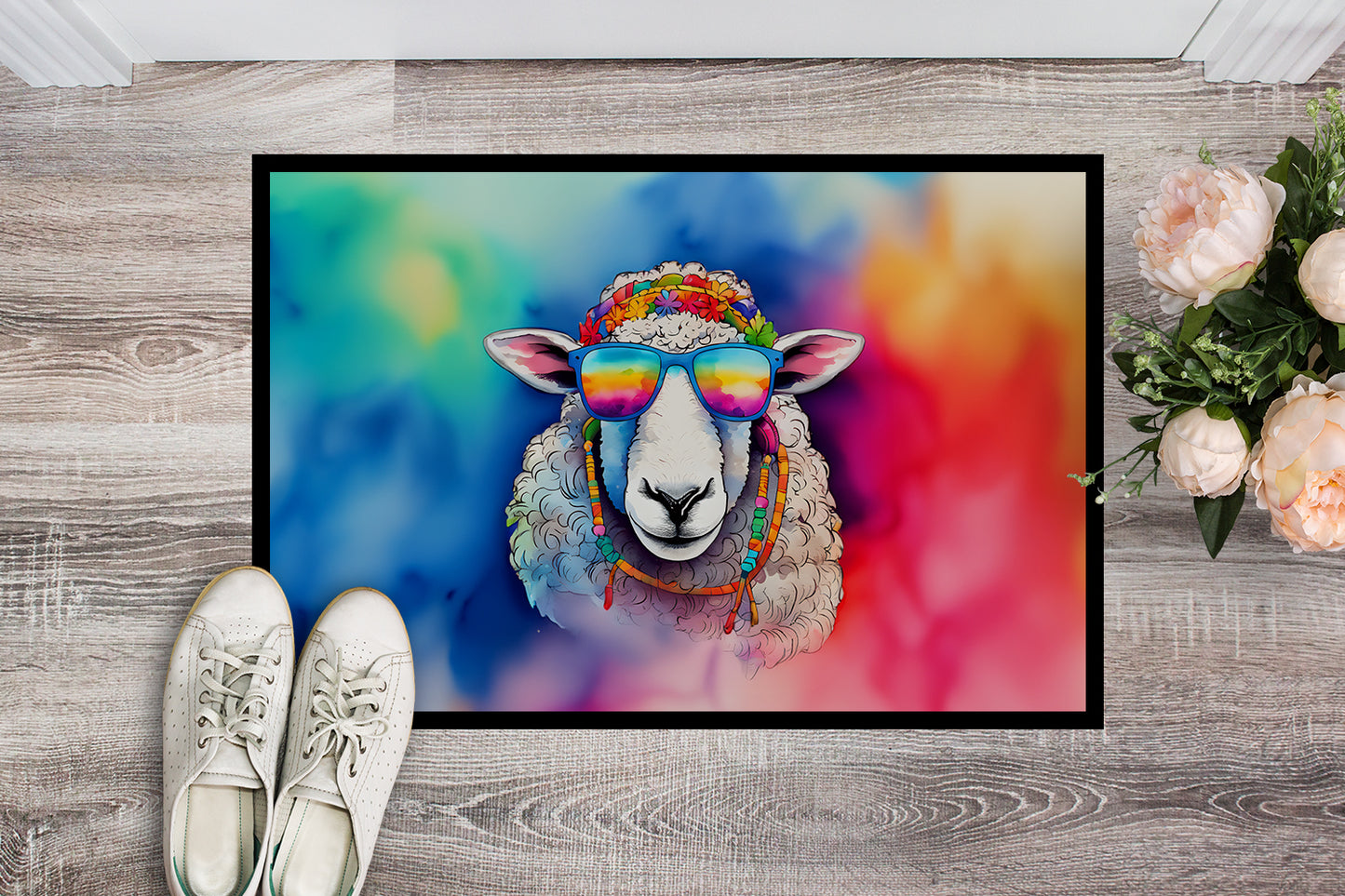 Hippie Animal Sheep Doormat