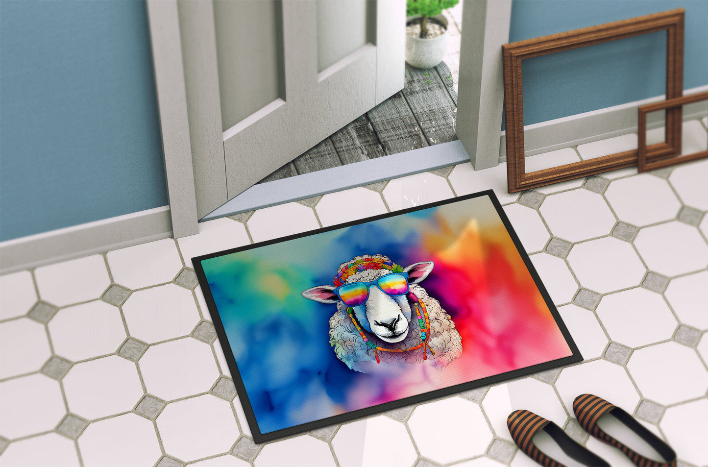 Hippie Animal Sheep Doormat