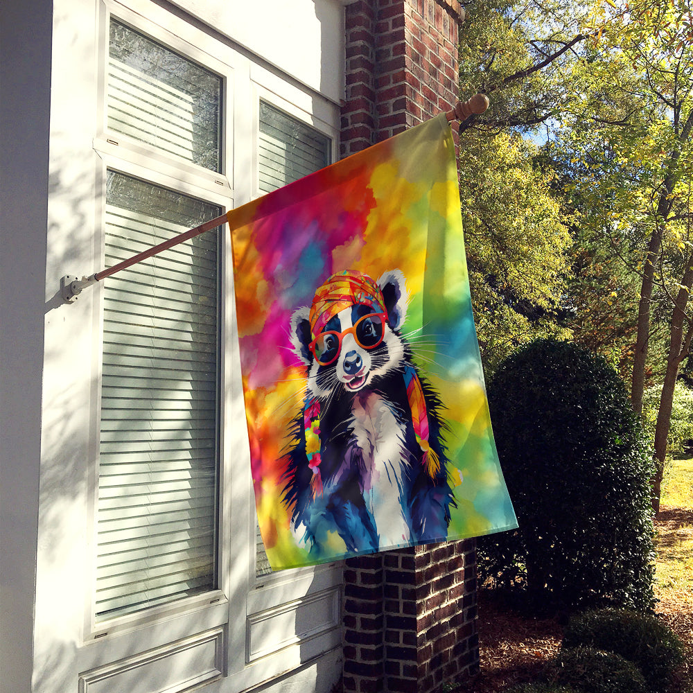 Hippie Animal Skunk House Flag