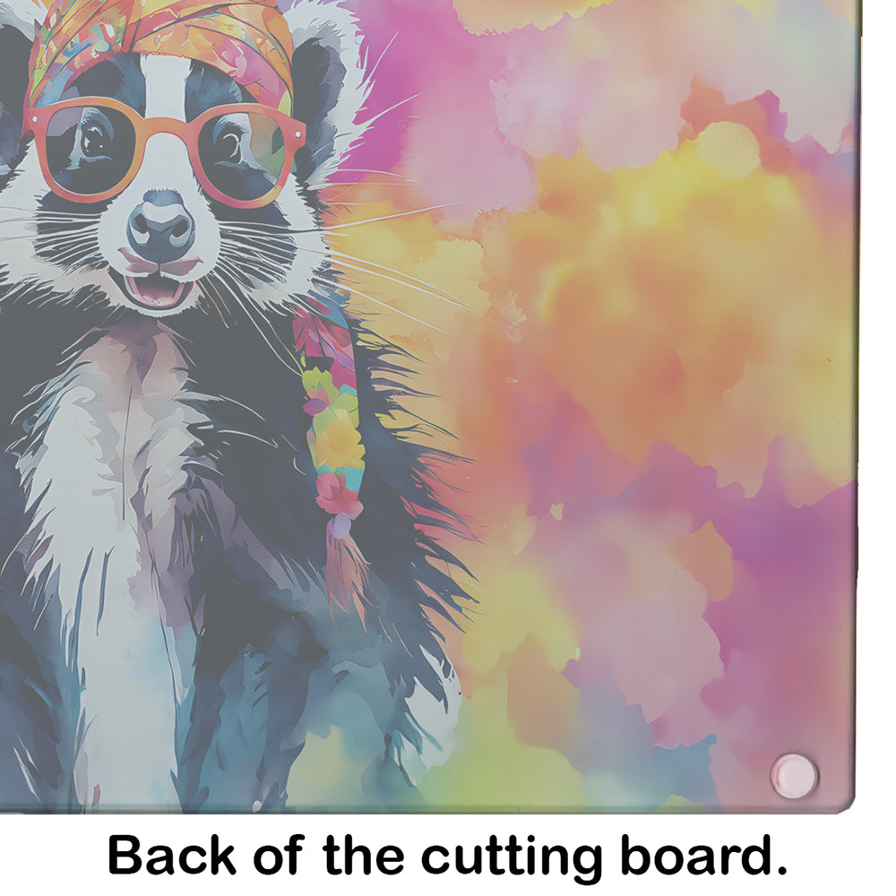 Hippie Animal Skunk Glass Cutting Board