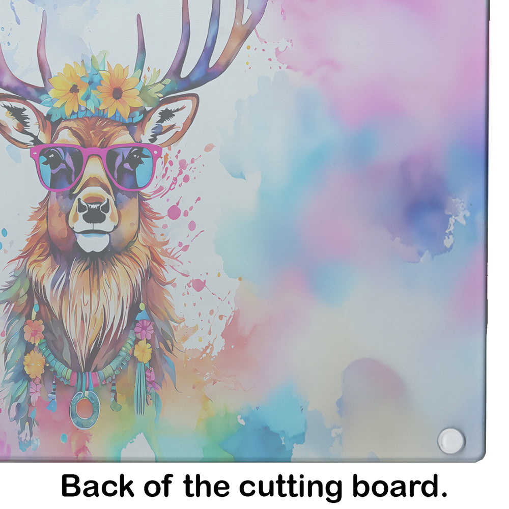 Hippie Animal Stag Deer Glass Cutting Board