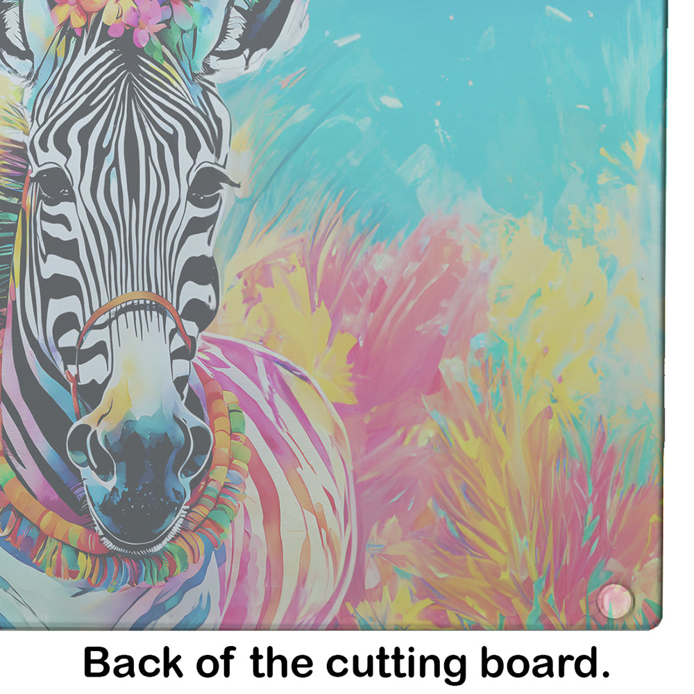 Hippie Animal Zebra Glass Cutting Board