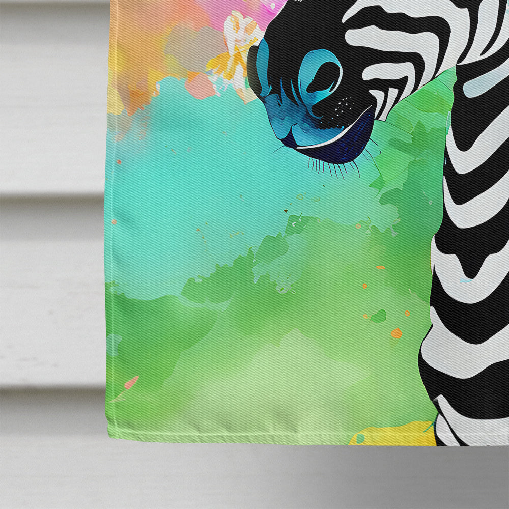 Hippie Animal Zebra House Flag