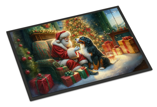 Buy this Bernese Mountain Dog and Santa Claus Doormat