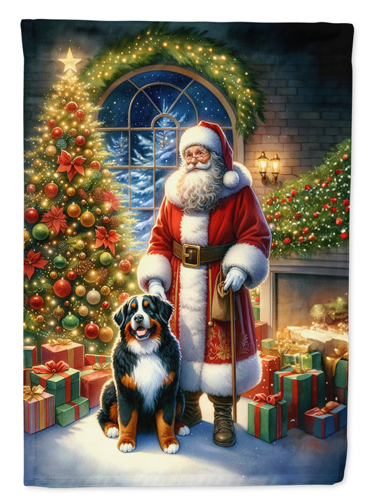 Buy this Bernese Mountain Dog and Santa Claus House Flag