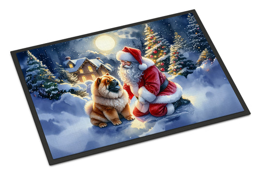 Buy this Chow Chow and Santa Claus Doormat