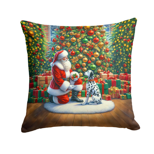 Buy this Dalmatian and Santa Claus Throw Pillow