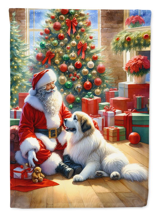 Buy this Great Pyrenees and Santa Claus Garden Flag