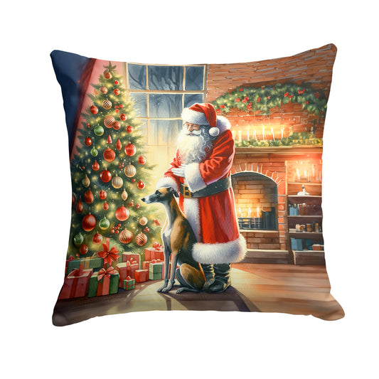 Buy this Greyhound and Santa Claus Throw Pillow