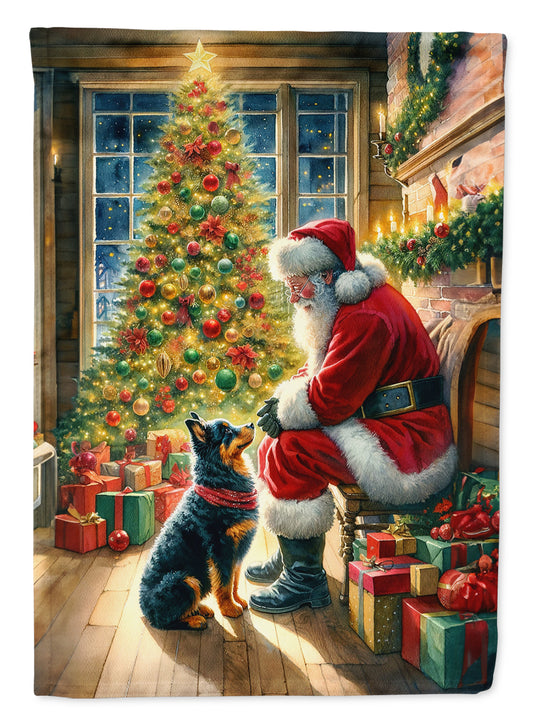 Buy this Lancashire Heeler and Santa Claus Garden Flag