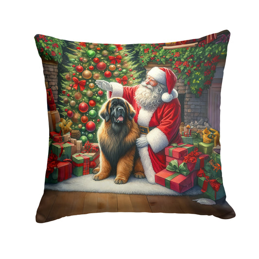 Buy this Leonberger and Santa Claus Throw Pillow