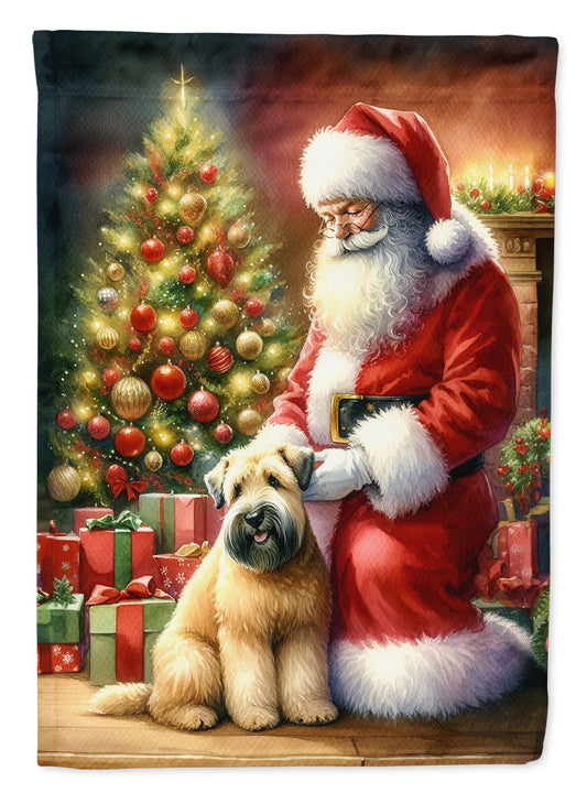 Buy this Wheaten Terrier and Santa Claus House Flag