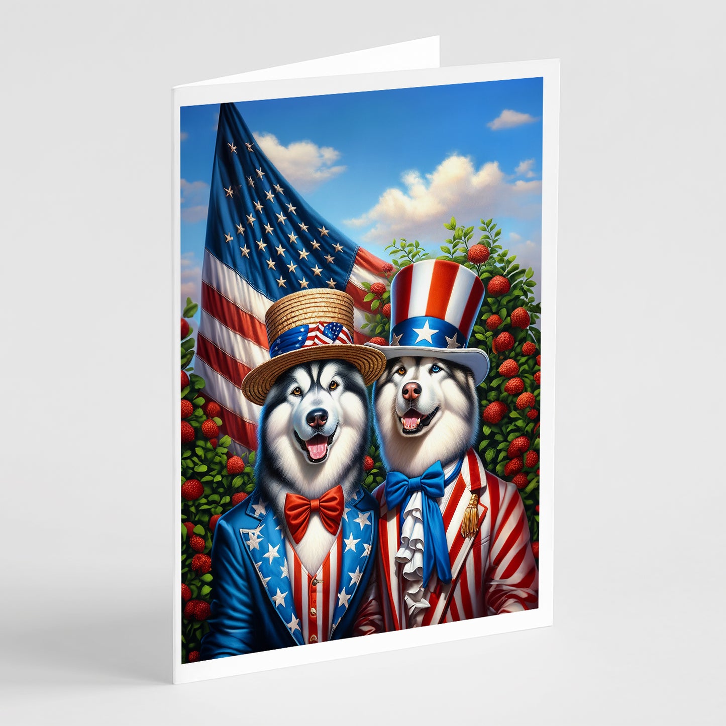 Buy this All American Alaskan Malamute Greeting Cards Pack of 8