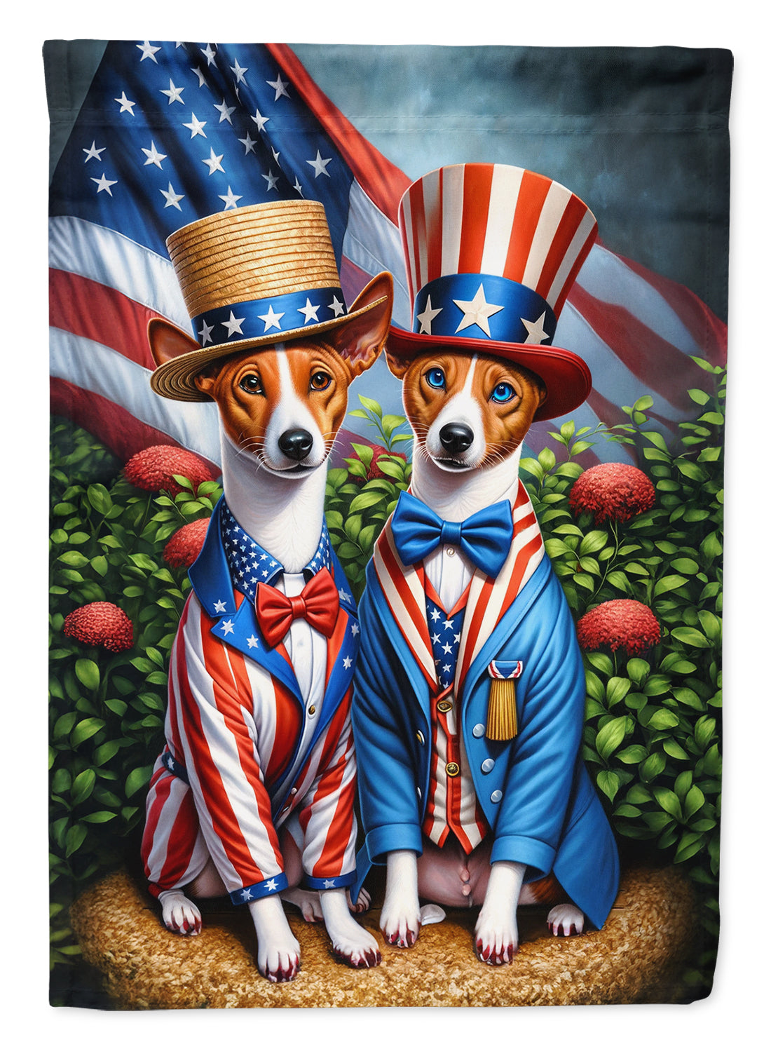 Buy this All American Basenji Garden Flag