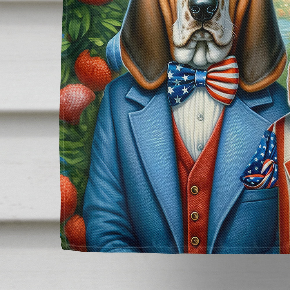 All American Basset Hound House Flag