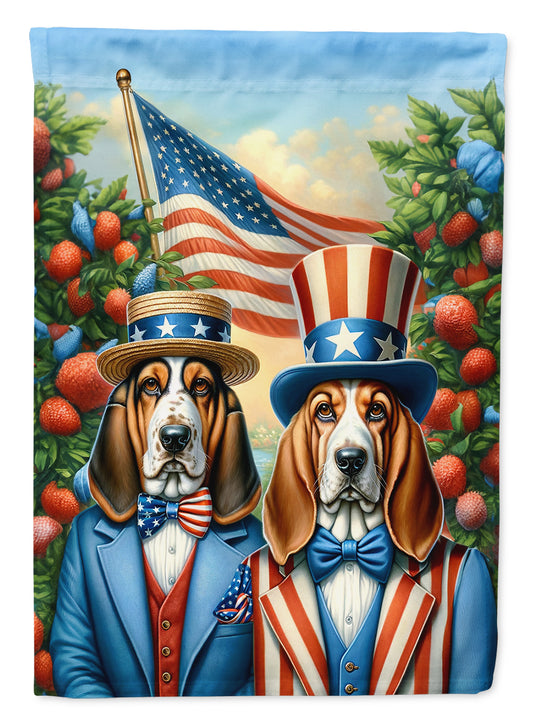 Buy this All American Basset Hound Garden Flag