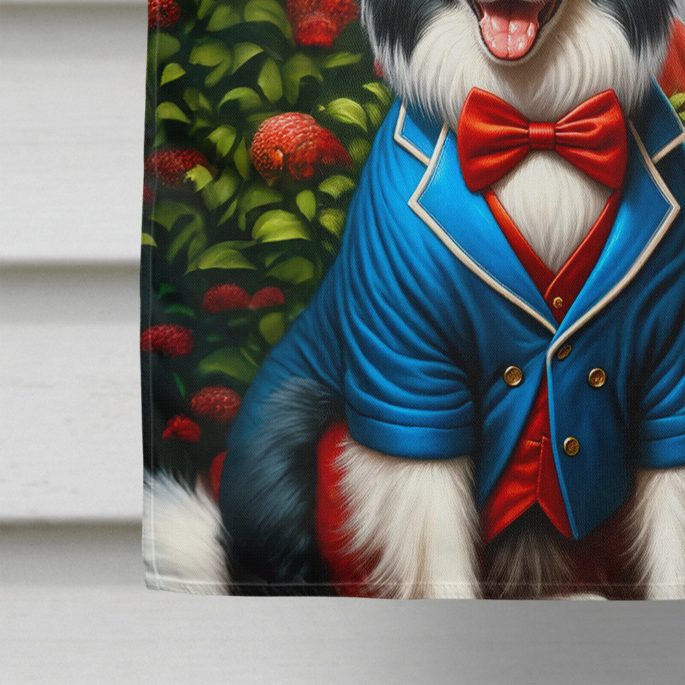 All American Border Collie House Flag