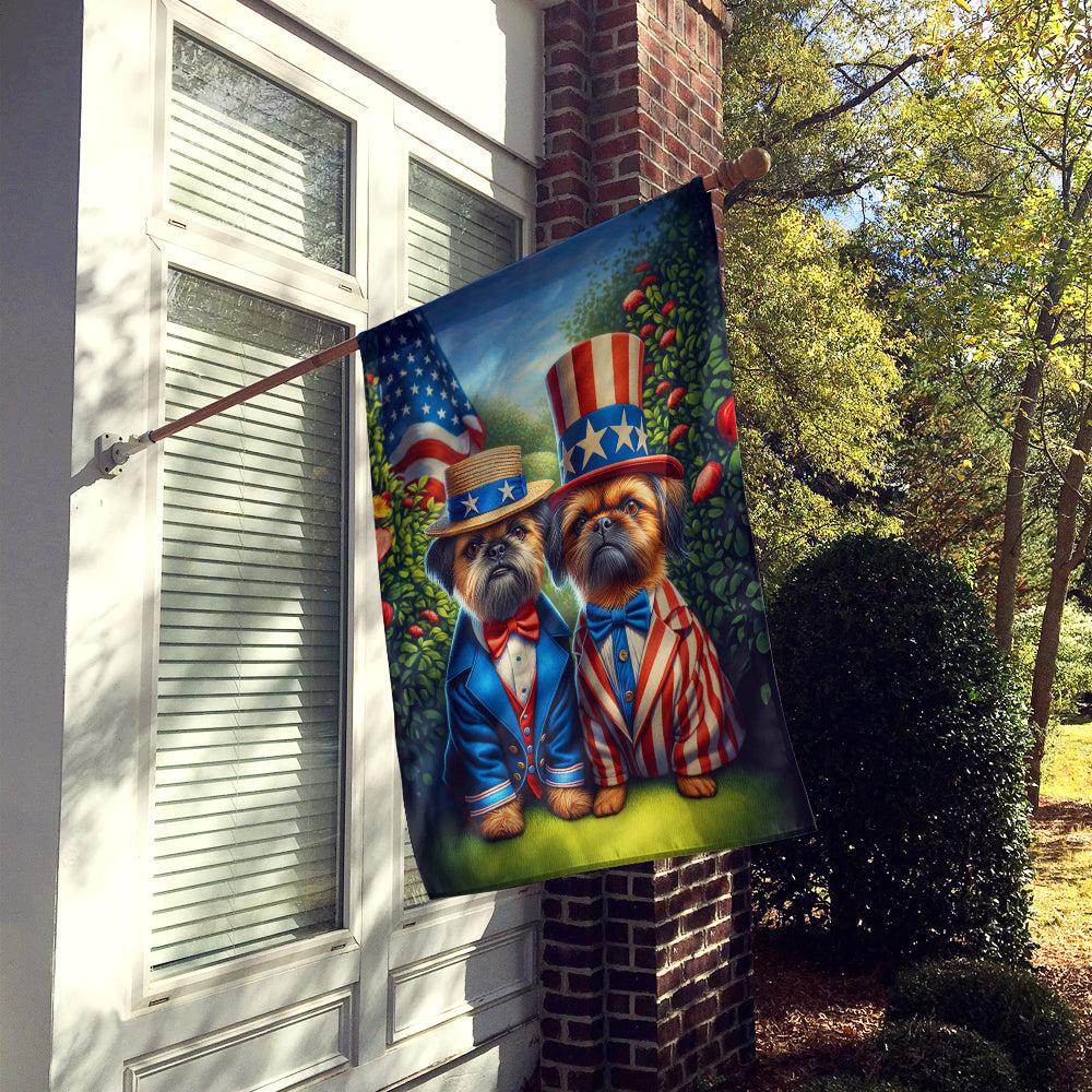 All American Brussels Griffon House Flag