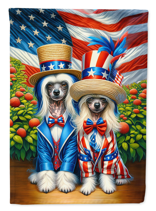 Buy this All American Chinese Crested Garden Flag