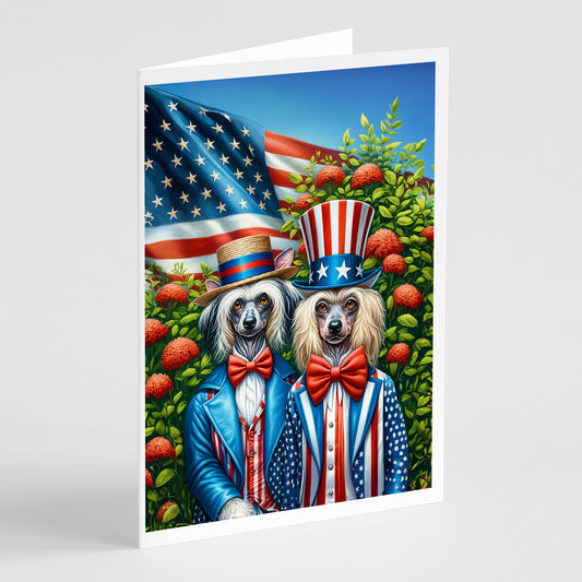 Buy this All American Chinese Crested Greeting Cards Pack of 8