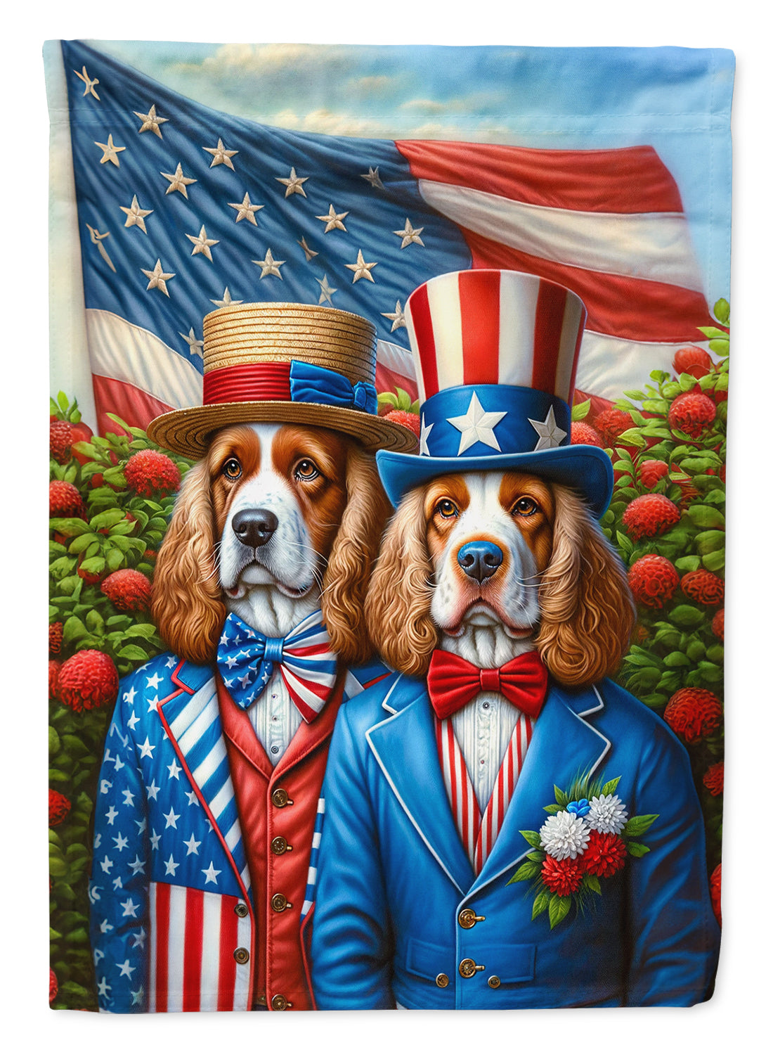 Buy this All American Clumber Spaniel House Flag