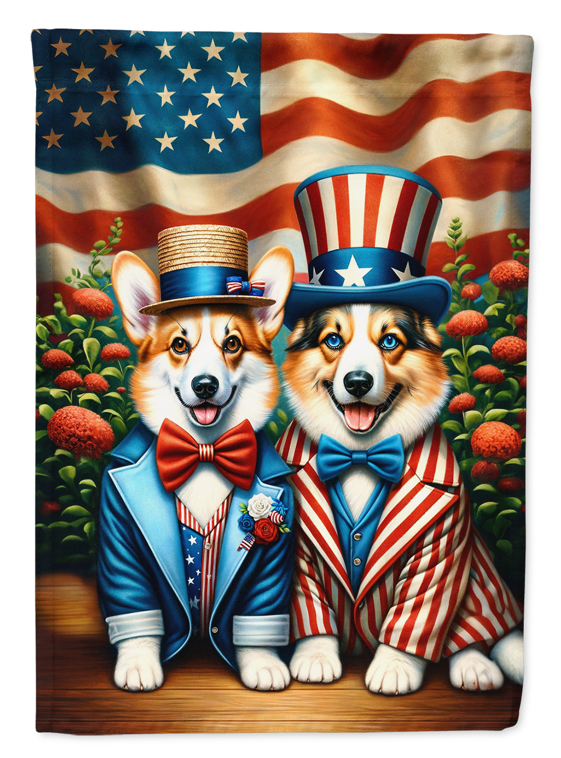 Buy this All American Corgi House Flag