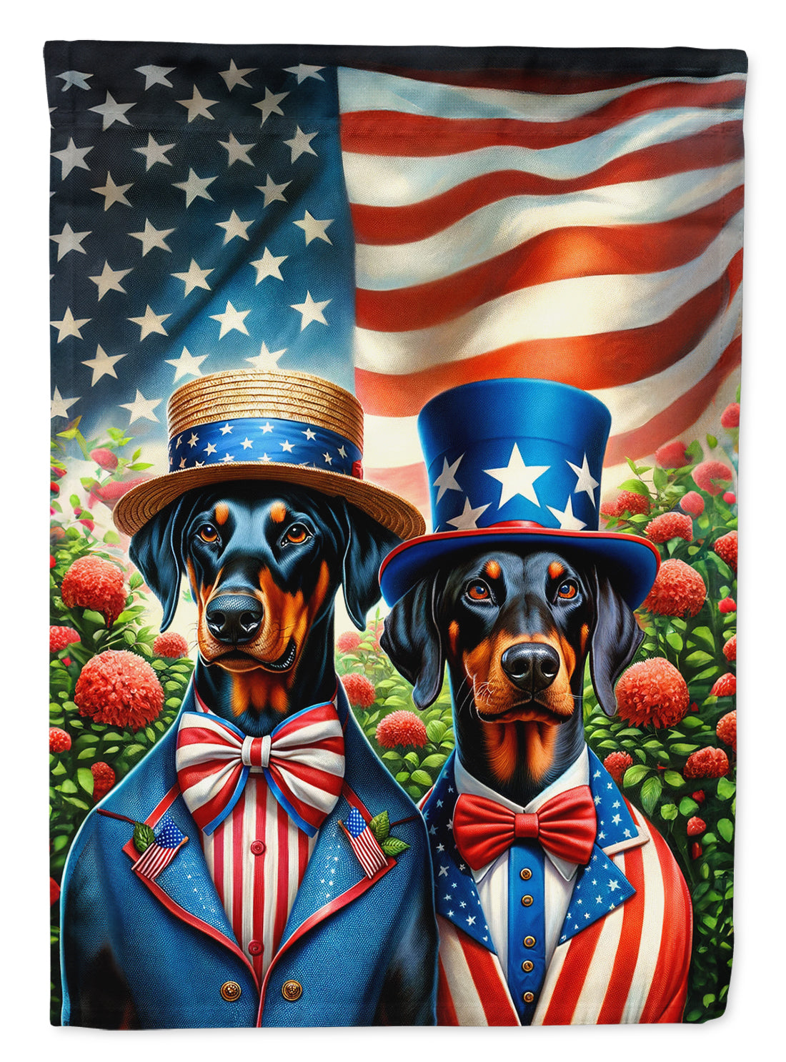 Buy this All American Doberman Pinscher House Flag