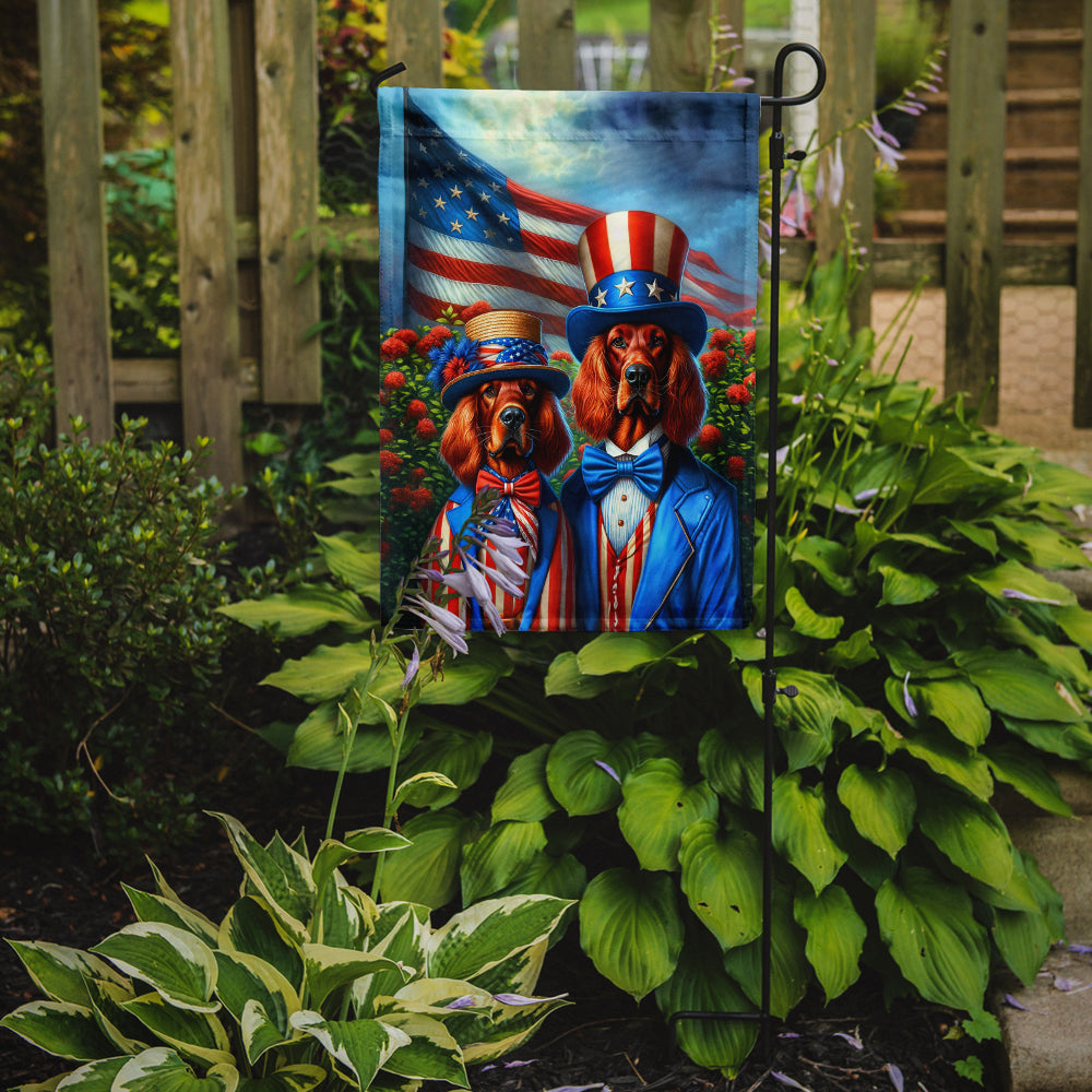 All American Irish Setter Garden Flag