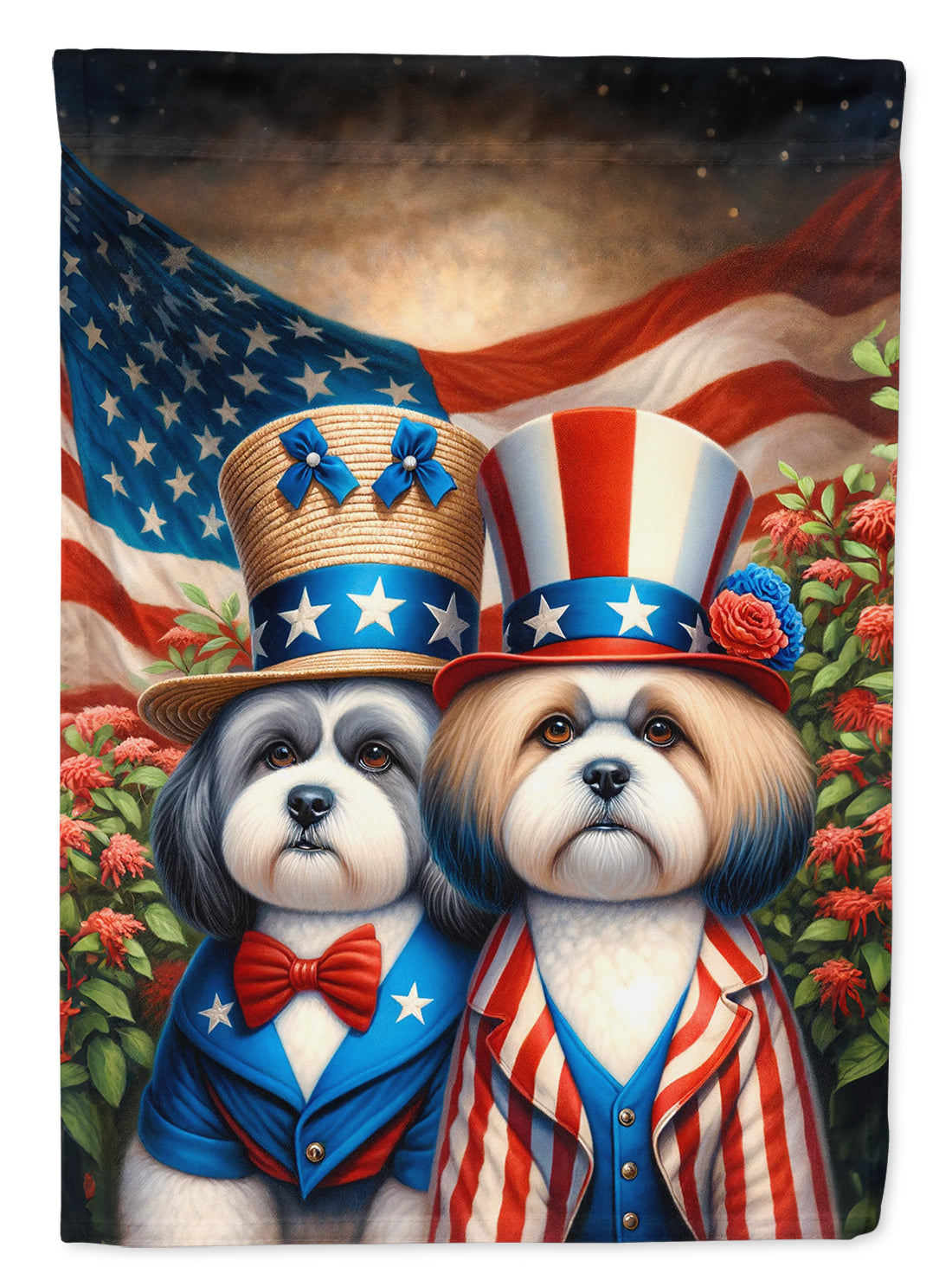 Buy this All American Lhasa Apso Garden Flag