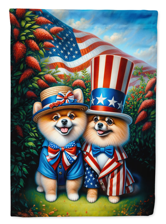 Buy this All American Pomeranian House Flag