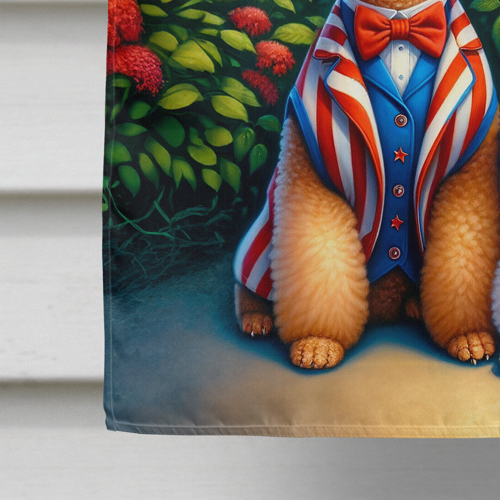 All American Poodle House Flag
