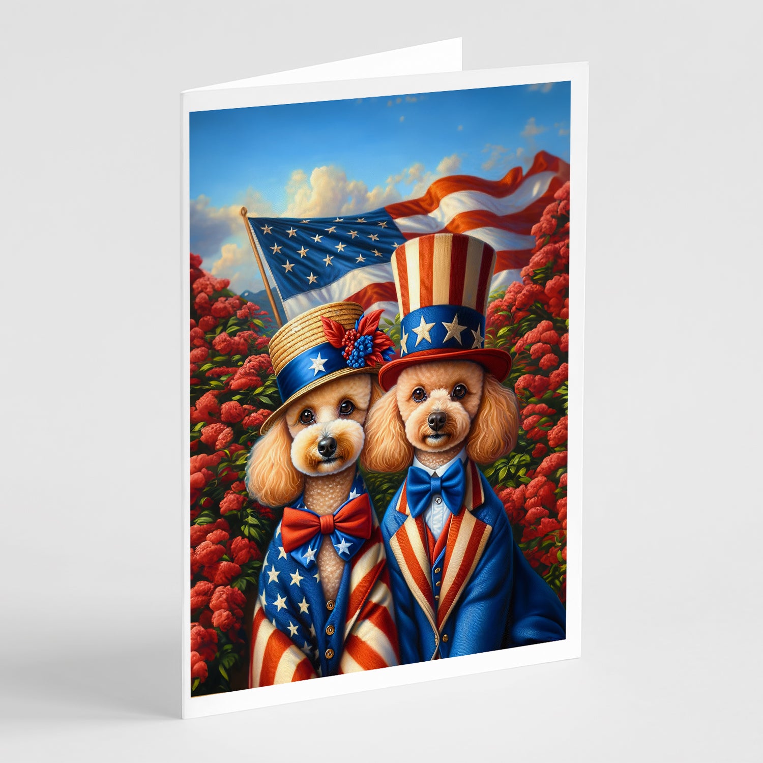 Buy this All American Poodle Greeting Cards Pack of 8