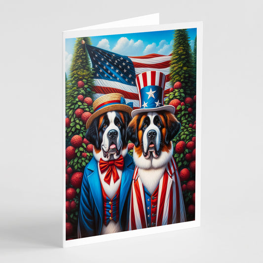 Buy this All American Saint Bernard Greeting Cards Pack of 8