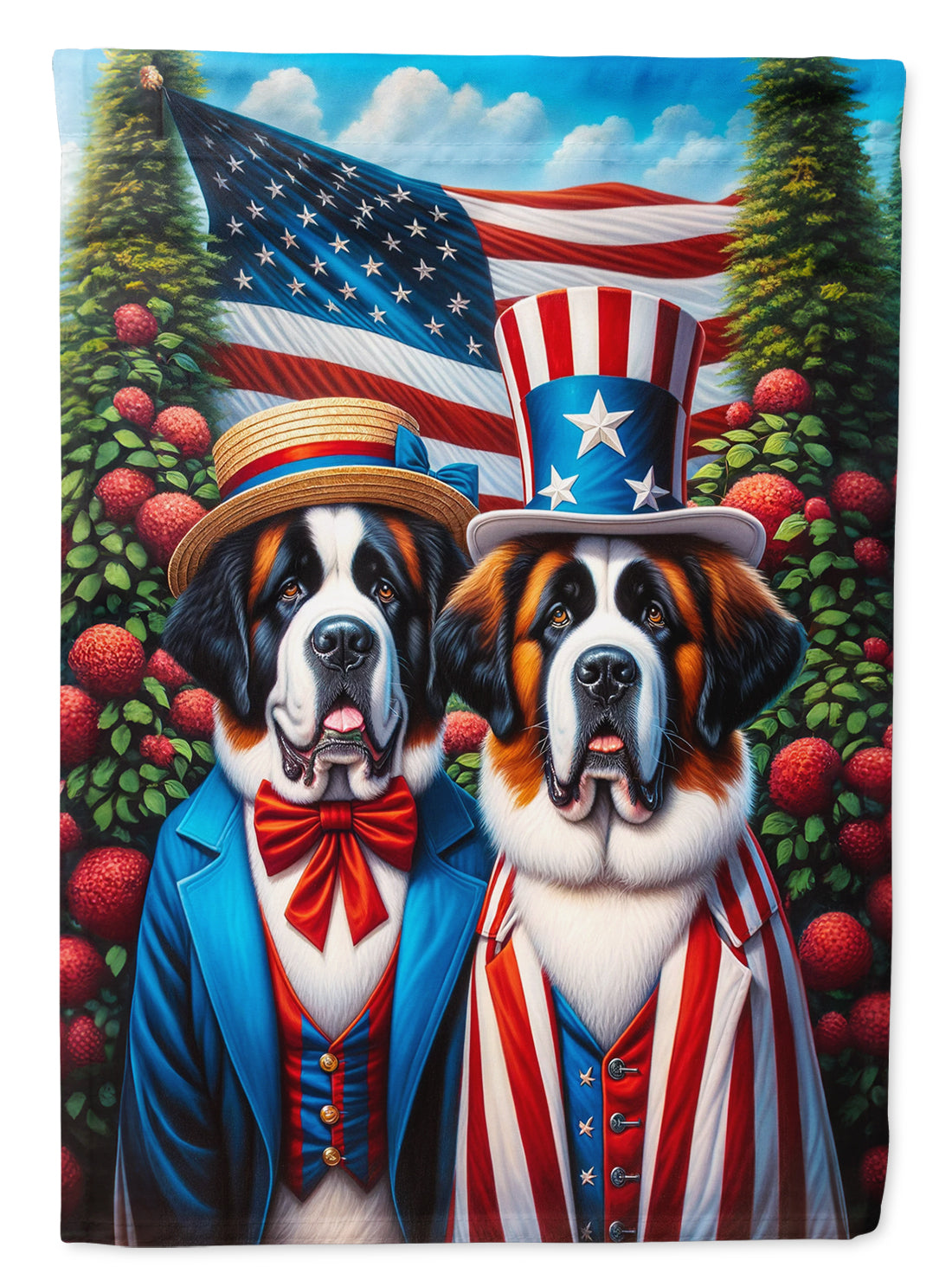 Buy this All American Saint Bernard Garden Flag