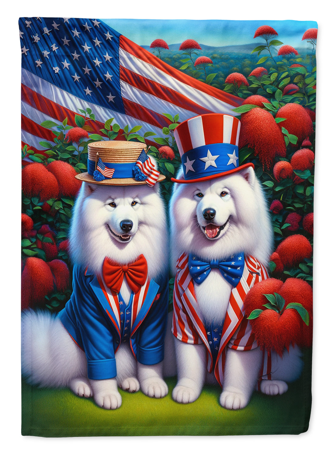 Buy this All American Samoyed Garden Flag