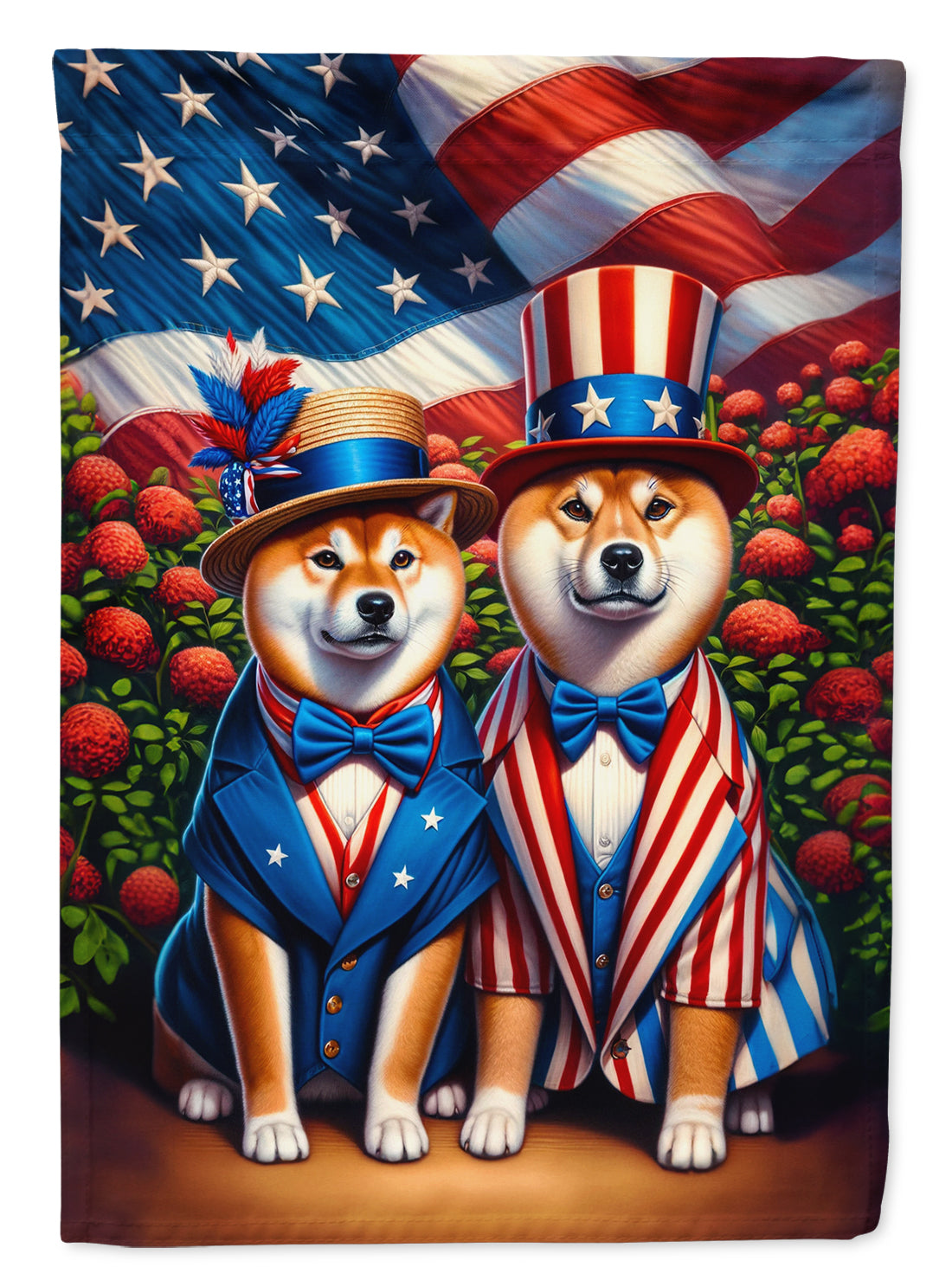 Buy this All American Shiba Inu House Flag