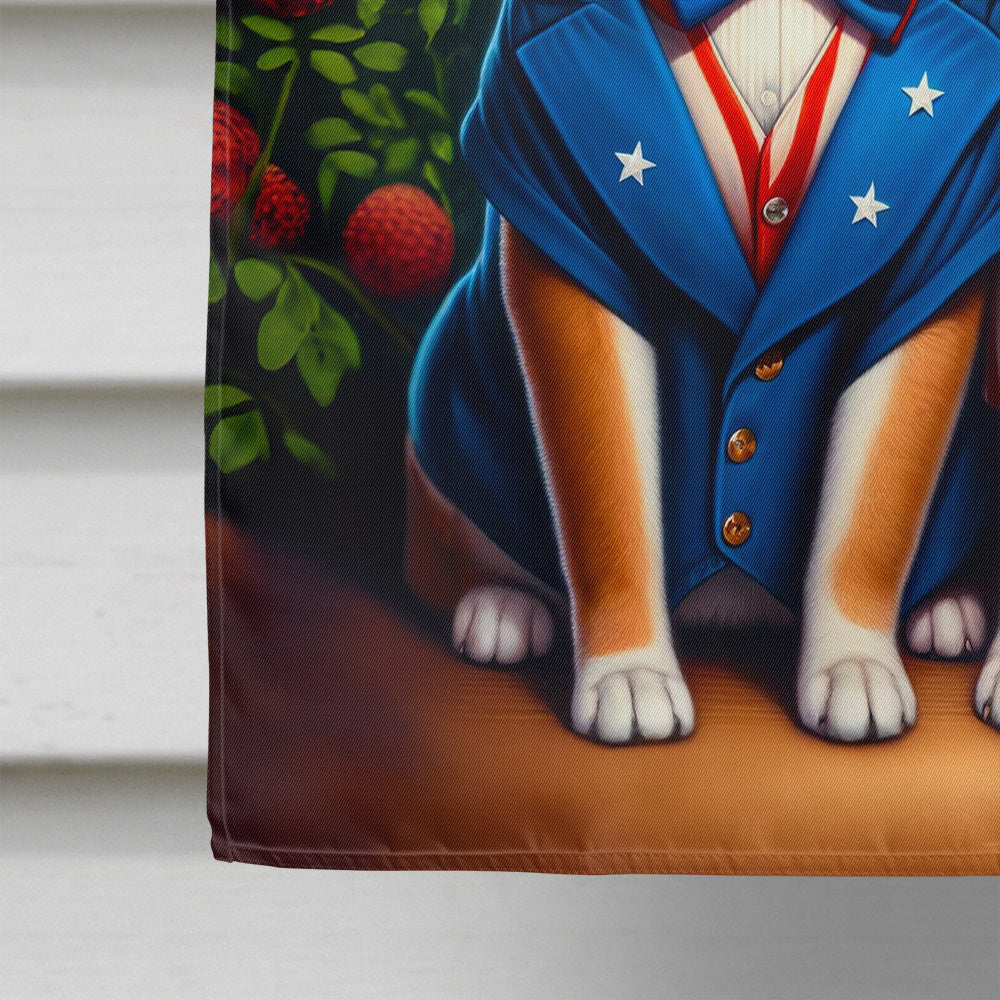 All American Shiba Inu House Flag