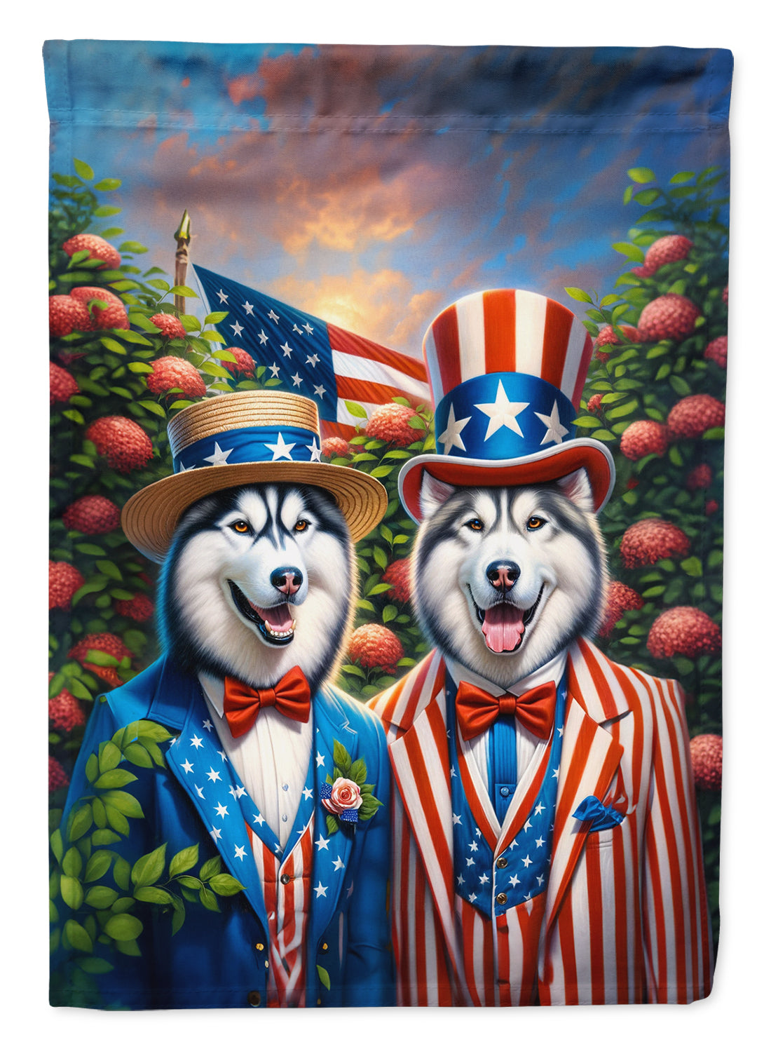 Buy this All American Siberian Husky Garden Flag