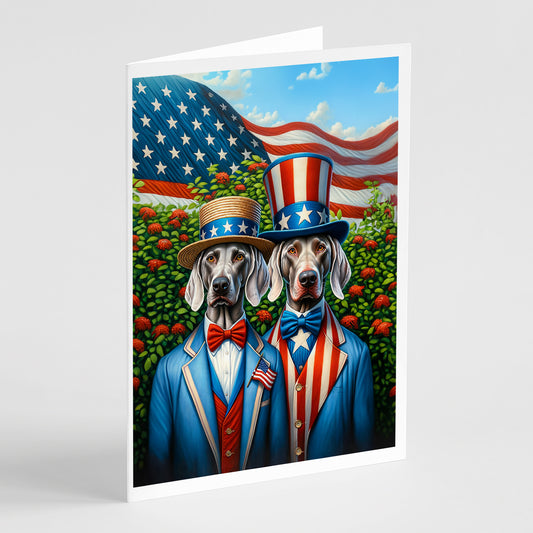 Buy this All American Weimaraner Greeting Cards Pack of 8