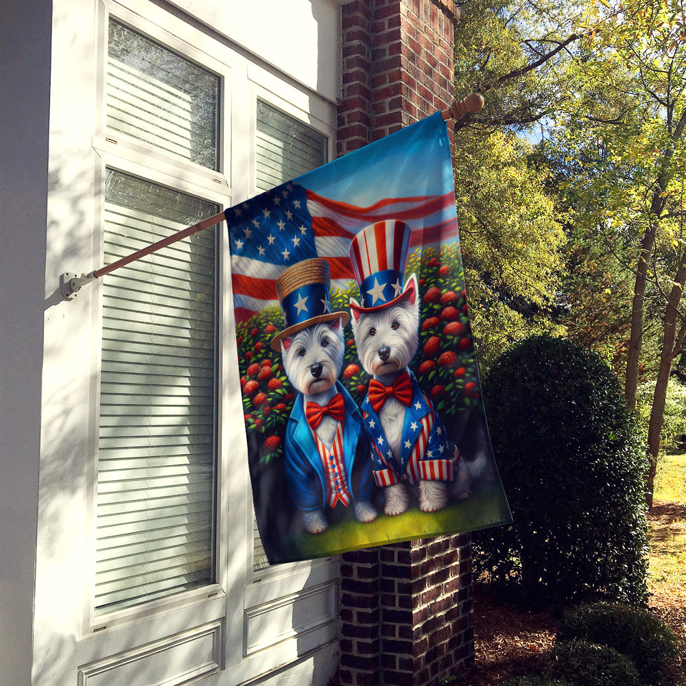 All American Westie House Flag