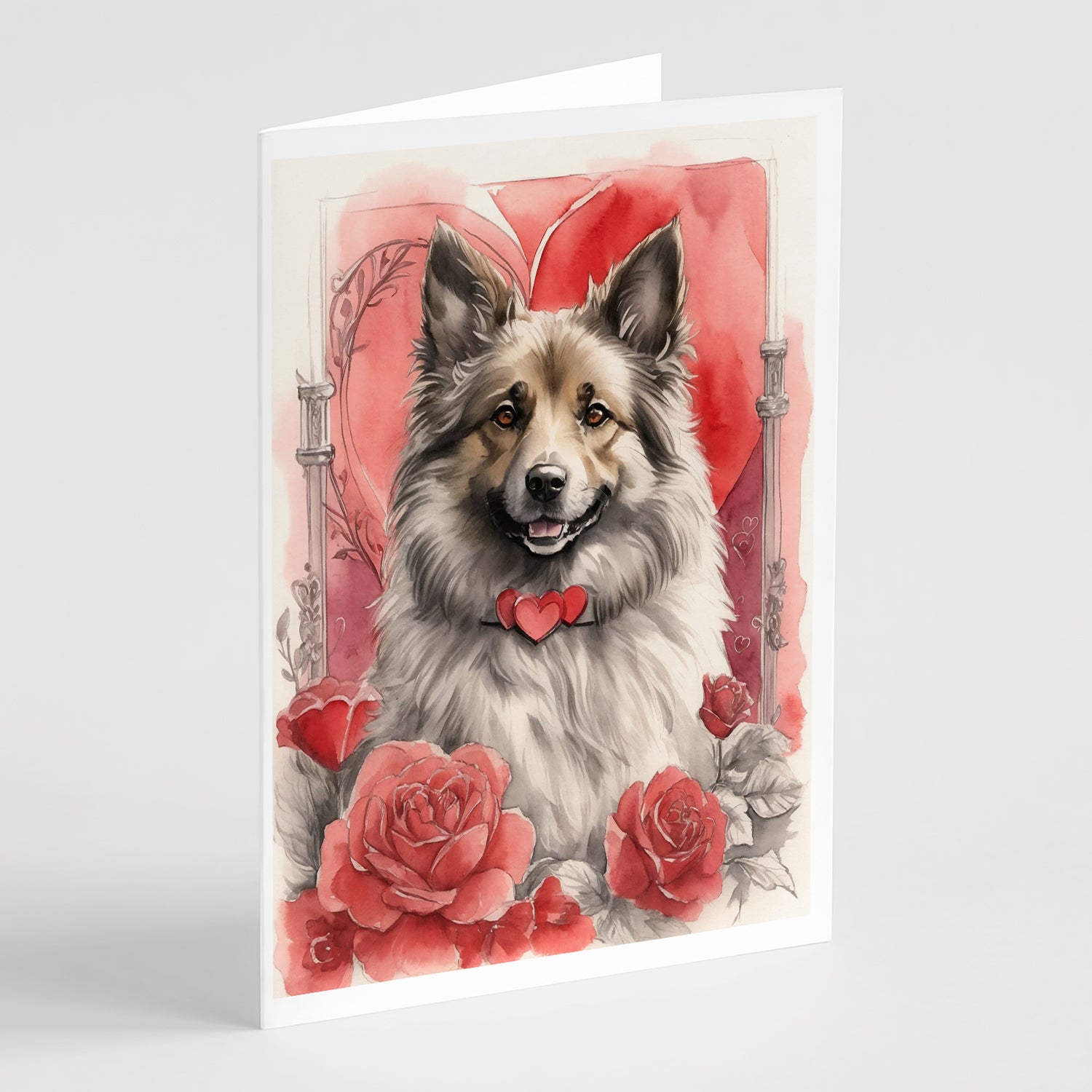 Buy this Belgian Tervuren Valentine Roses Greeting Cards Pack of 8